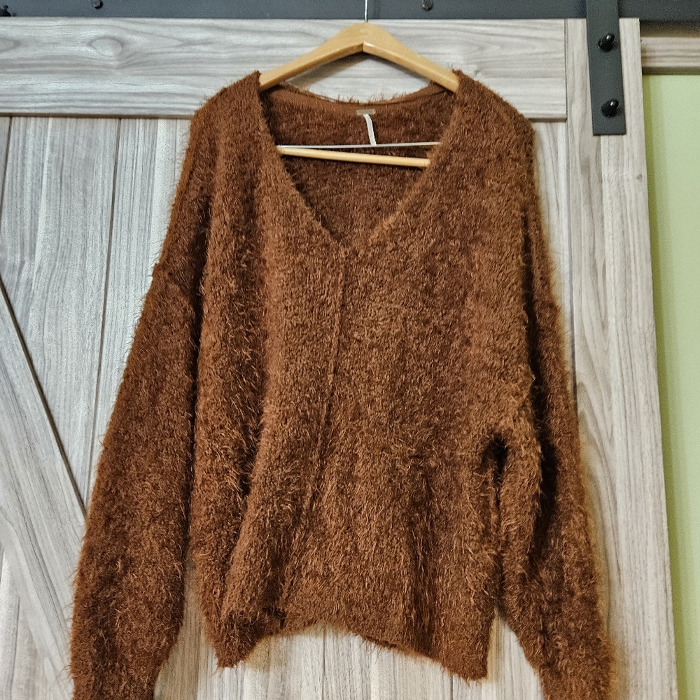 Free People Icing Pullover-Mocha Java Chocolate - image 6